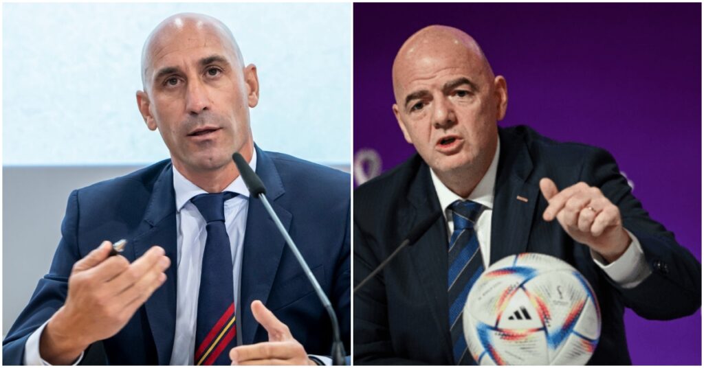 FIFA opens disciplinary case against Spain official seen kissing female player