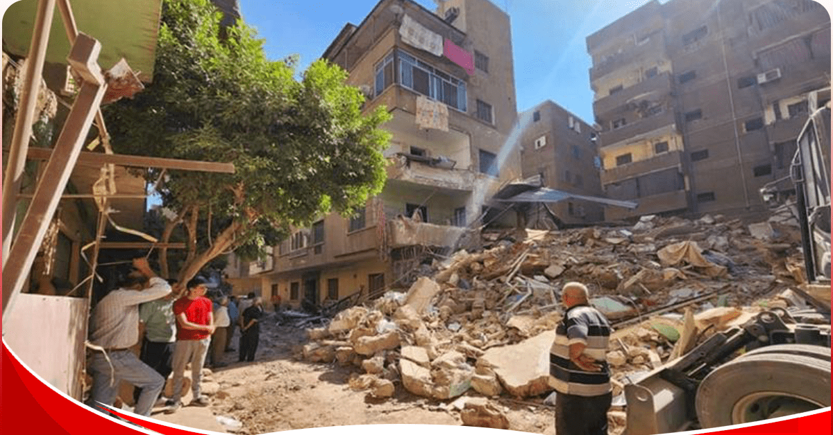 Cairo building collapse kills 4 family members