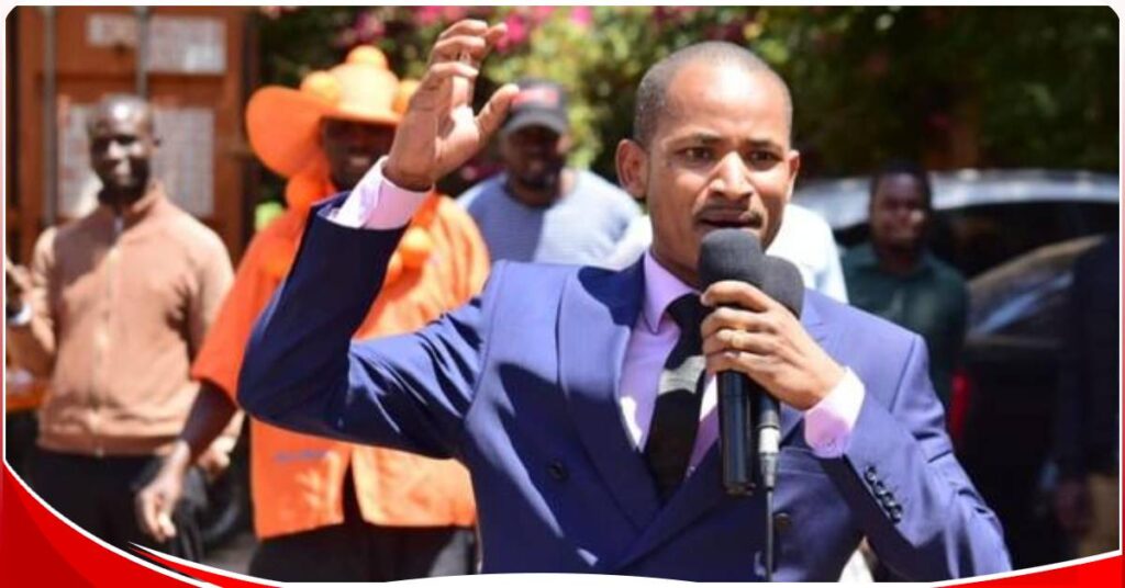 Embakasi East MP Babu Owino (pictured) has urged President Ruto to sell his watch and pay doctors. PHOTO/FILE