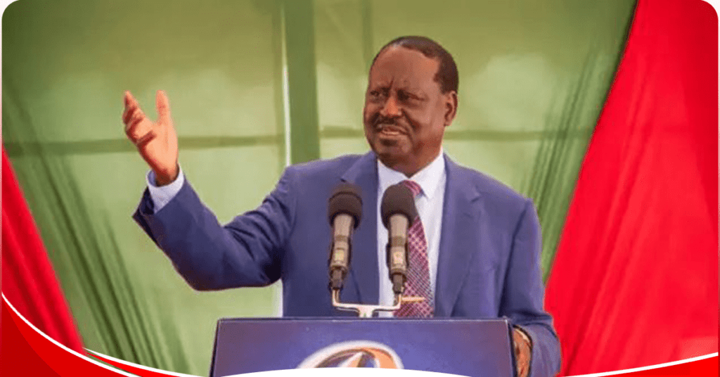 ODM party leader Raila Odinga. Photo: ODM