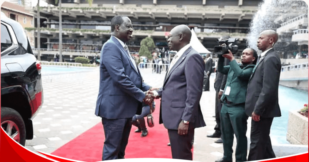 DP Gachagua says Raila Odinga almost broke protocol at KICC