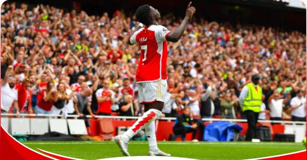 Bukayo Saka sensational strike nominated for EPL goal of the month