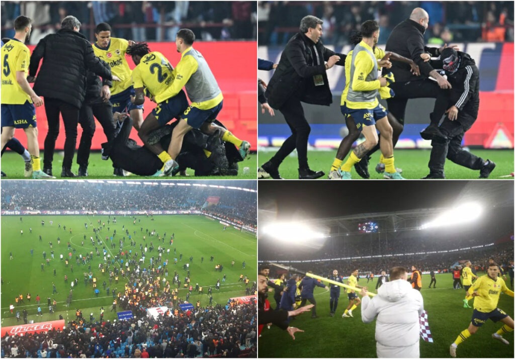 Shocking scenes: Chelsea flop does a ‘spinning high kick’ on fan, Nigerian punches pitch invader to ground