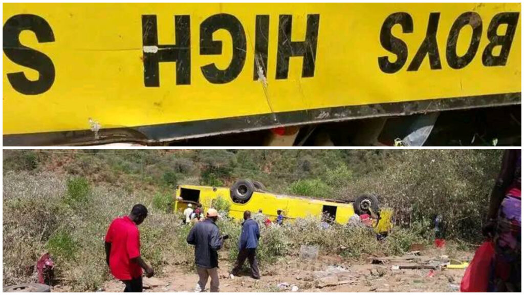 Kapsabet Boys High School bus involved in an accident in Baringo