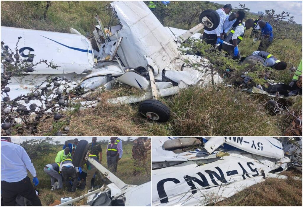 Two people dead as two planes collide mid-air in Nairobi
