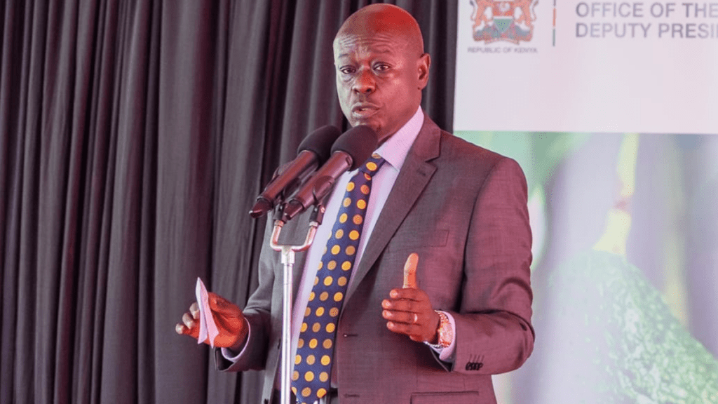 Deputy President Rigathi Gachagua when he hosted avocado stakeholders at his Karen residence in Nairobi for a consultative meeting on March 19, 2024.