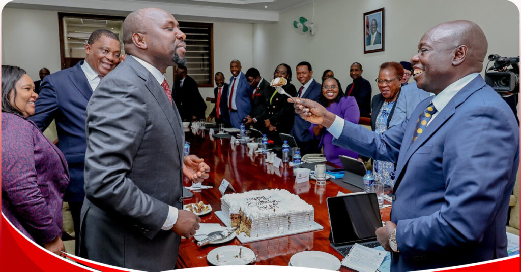 [PHOTOS]: DP Gachagua throws CS Murkomen Suprise birthday party