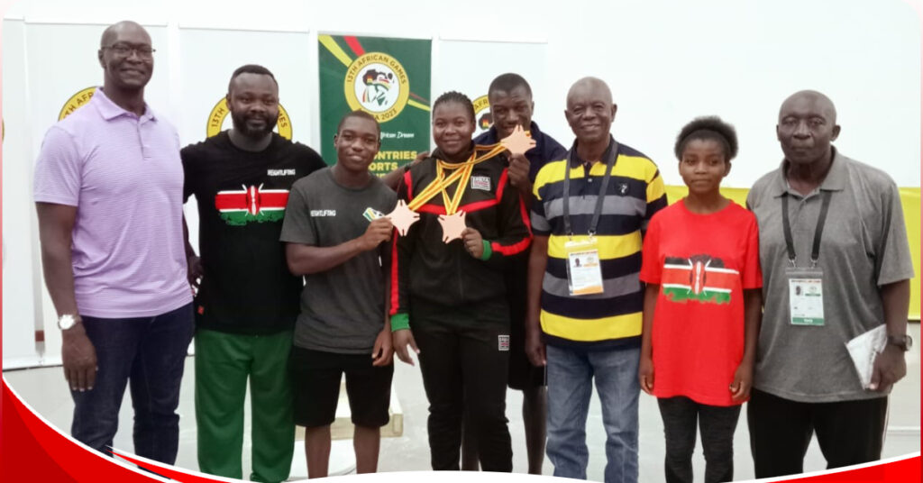 Kenyan Weightlifter Juliana Anyango finishes third at the African Games