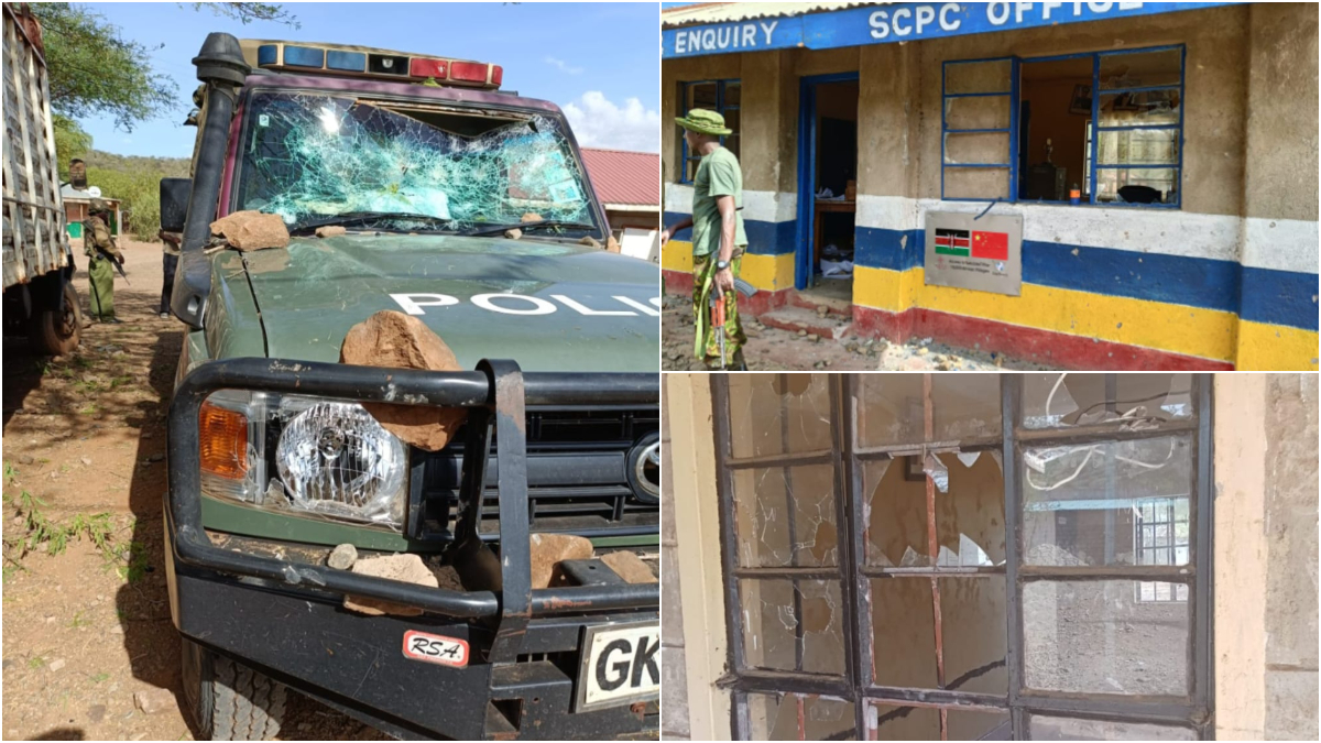 Pokot youth storm Tangulbei Police Station