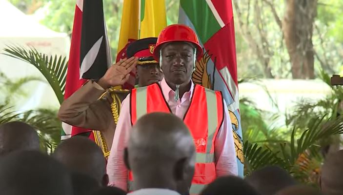 President William Ruto at State House, Nairobi on March 19, 2024 for signing of Housing Bill into law. Photo: TV47