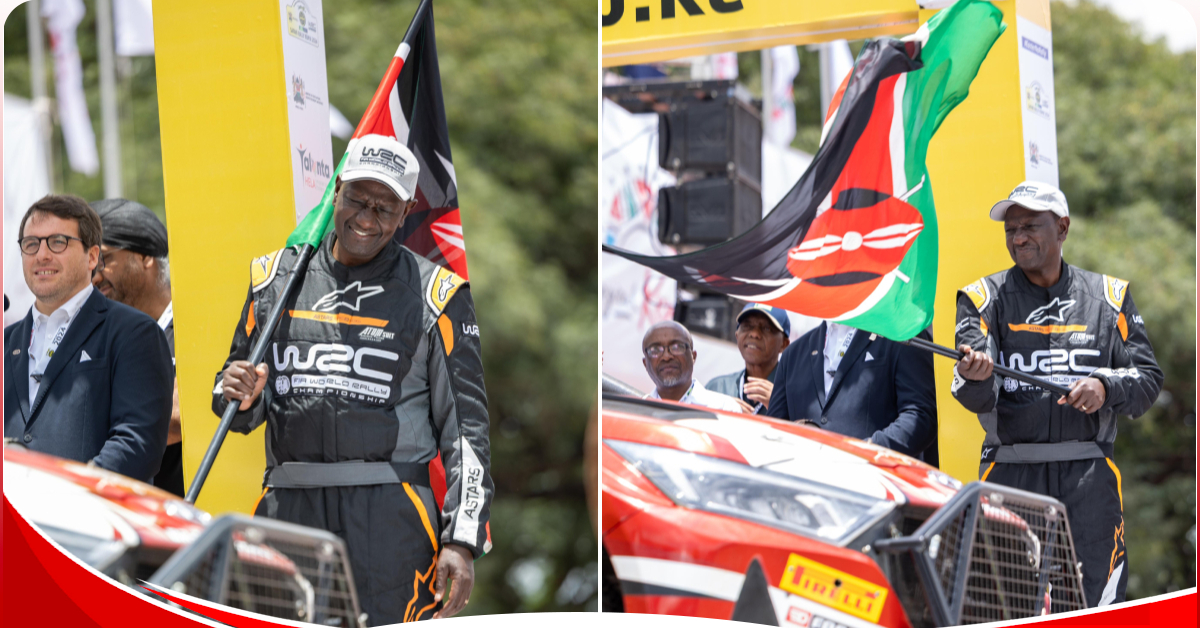 Photos: President William Ruto officially flags the 2024 WRC Safari Rally at the KICC