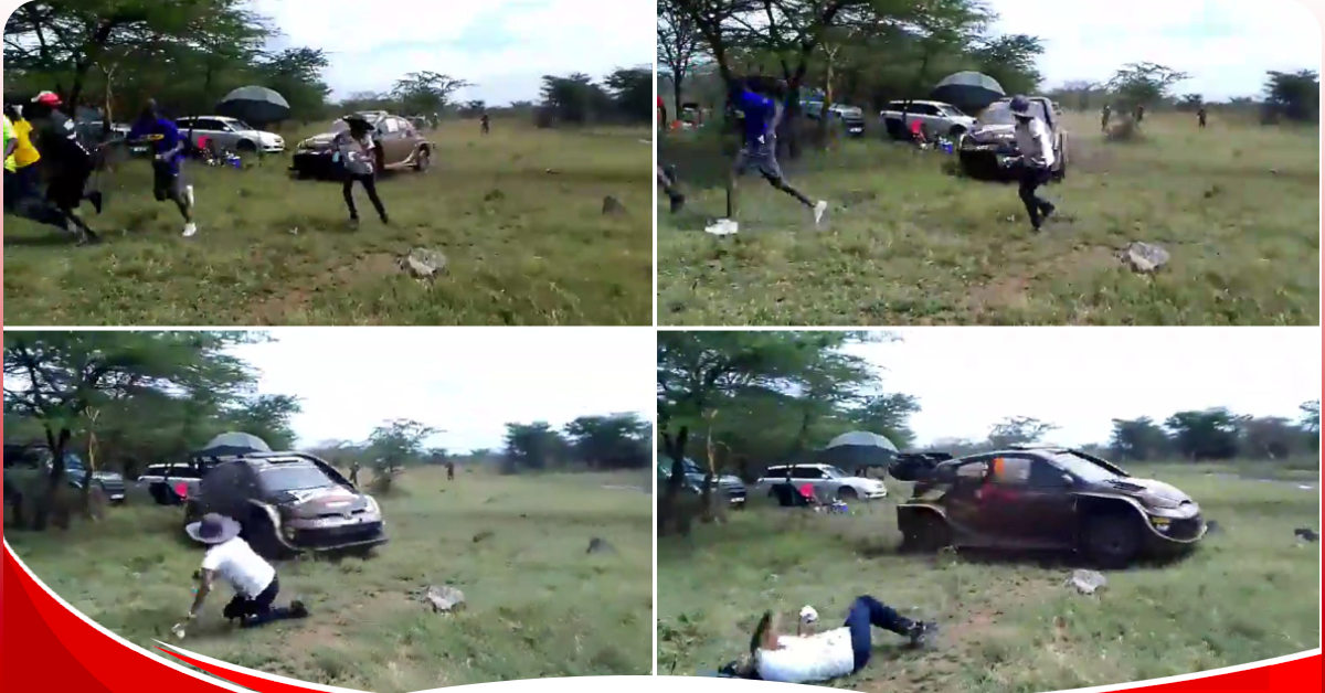 [Video]: Safari Rally spectator escapes unhurt after nearly being hit by a rally car