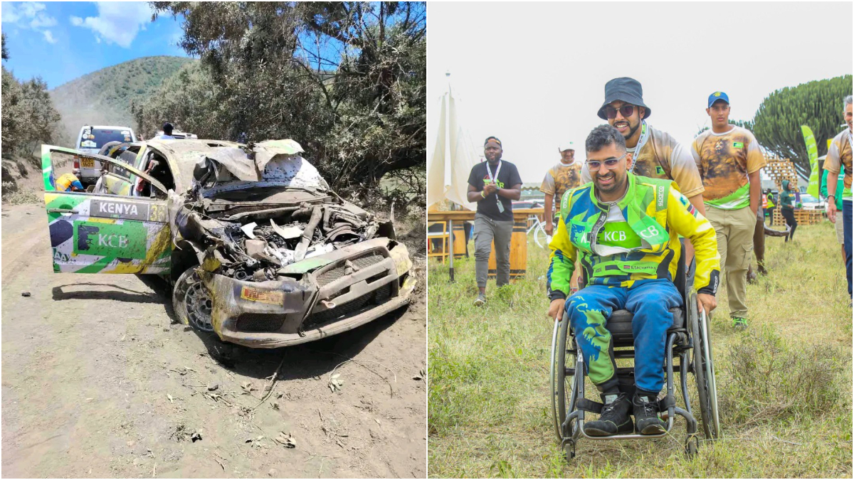 WRC Safari Rally: Kenya’s rally driver Nikhil, his navigator safe after their car rolled at Kedong