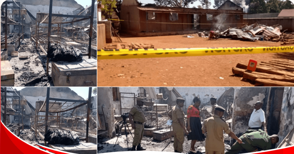 Busia Victory Primary School in Kisenyi B Village, Busia Municipality was engulfed in flames in the early hours of the morning, claiming the lives of four innocent children.