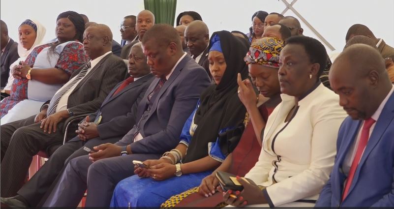 A section of Azimio leaders during a parliamentary group meeting at JOOF in Nairobi on April 23, 2024. Photo/TV47