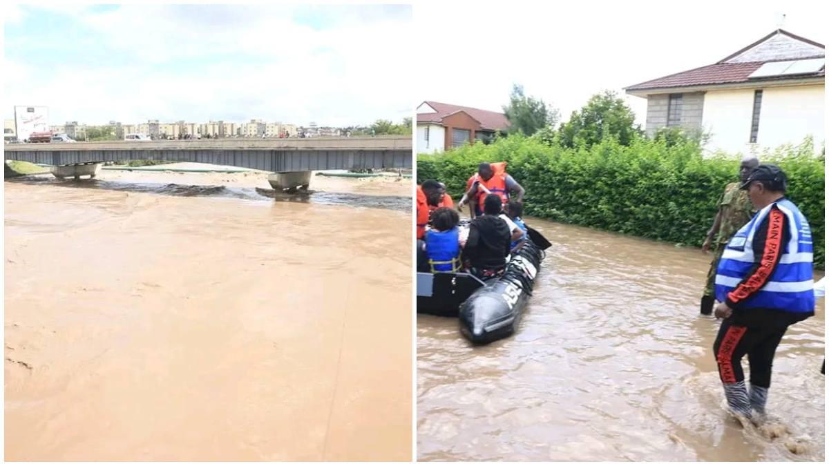 Machakos Governor Wavinya Ndeti assists rescue operations in Athi River and Syokimau PHOTOS: TV47