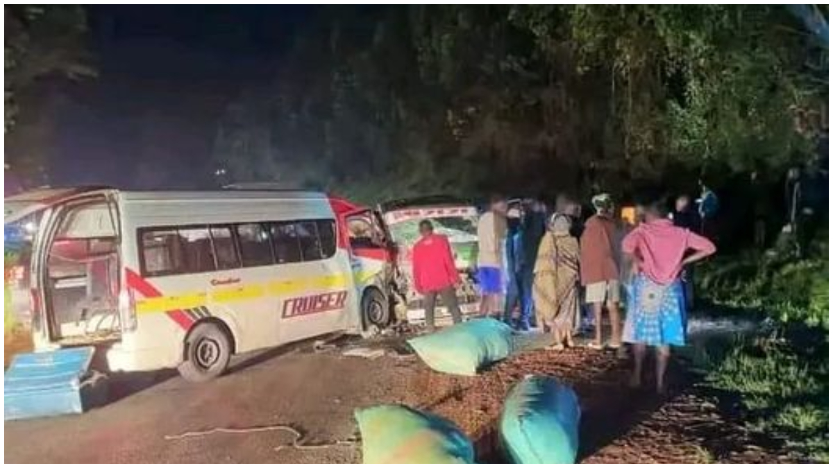 Two matatus involved in head-on-collision along Kisii-Keroka Highway