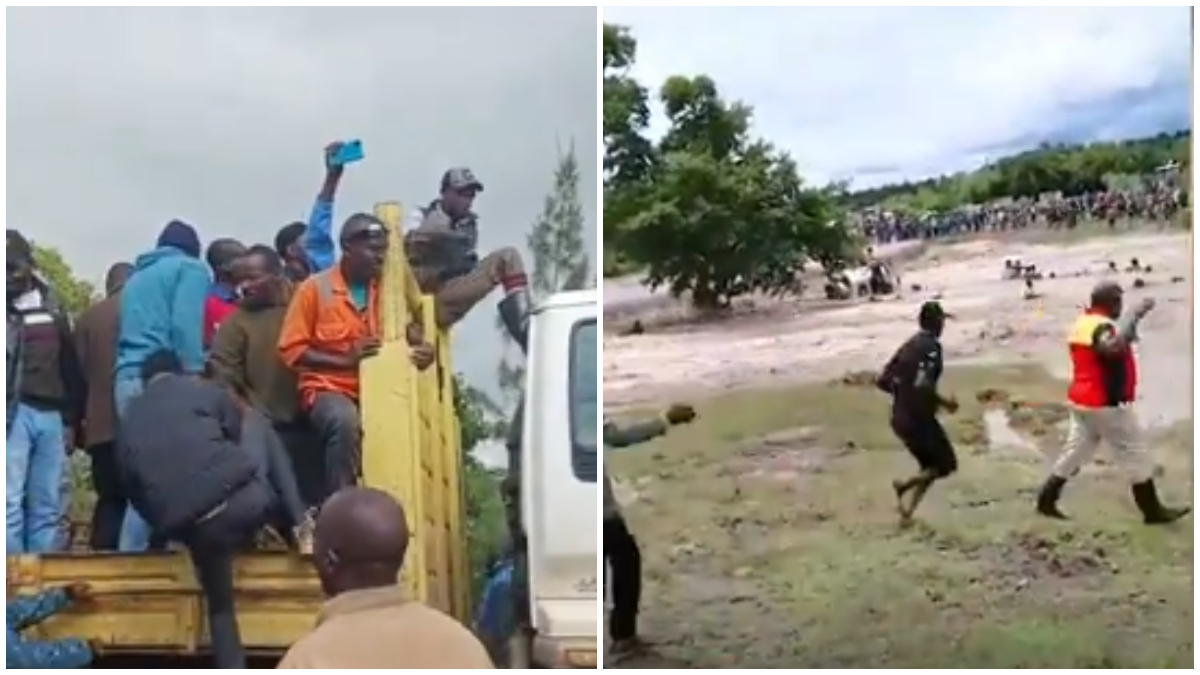 VIDEO: Men whose lorry was swept by floods in Sultan Hamud ignoring warnings