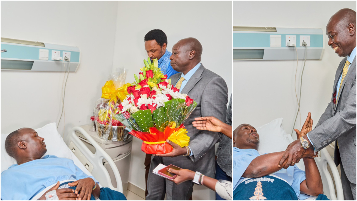 Gachagua visits Juja OCS after arrow attack by chang’aa brewers