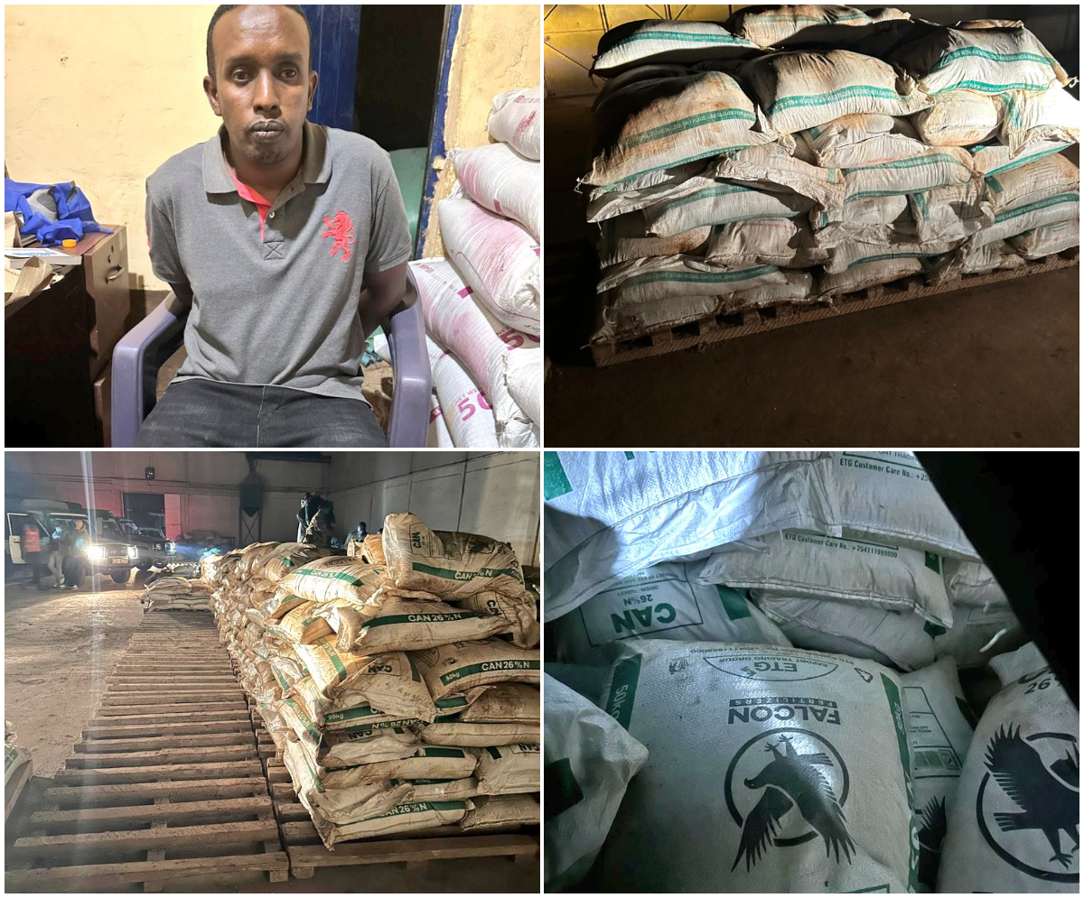 KSh1.8M Gov’t fertiliser nabbed at a shop in Matisi was destined for neighbouring country – DCI