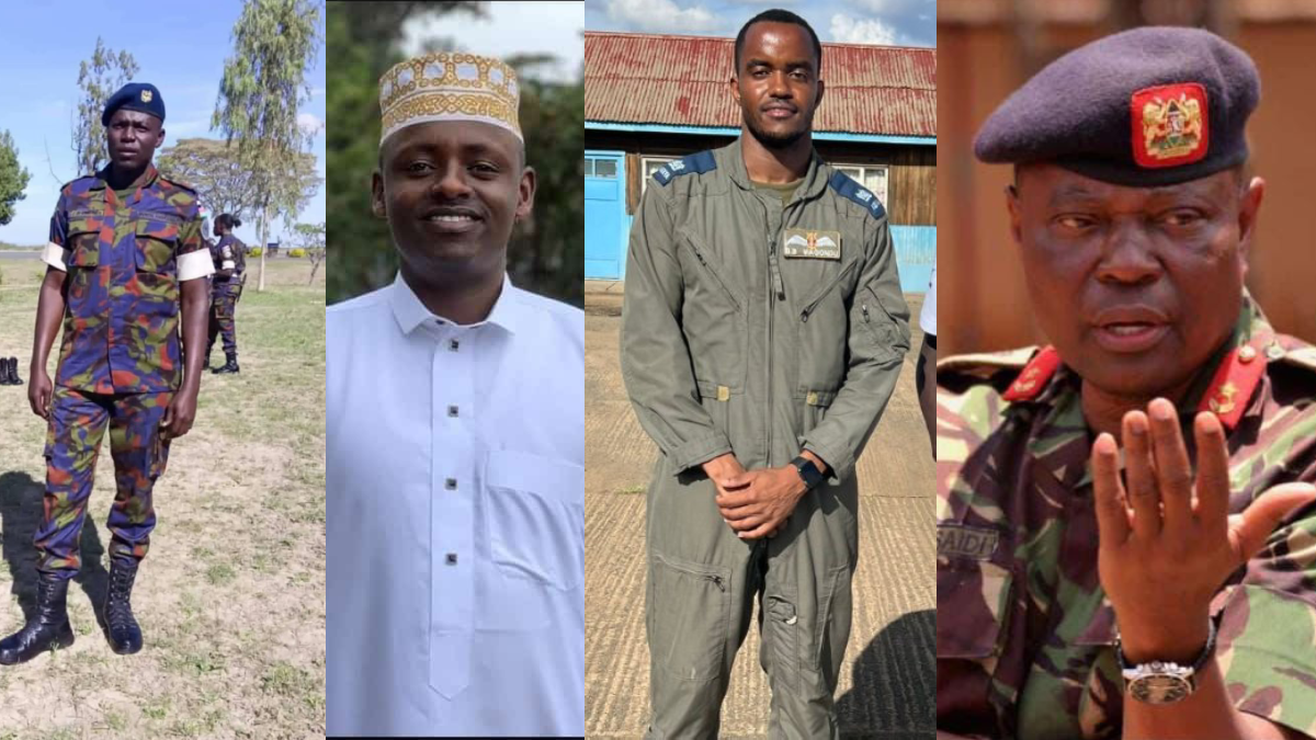 KDF chopper crash: Faces of military officers killed