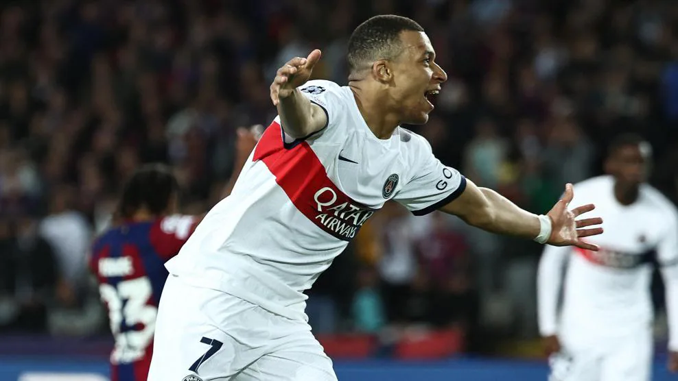 Xavi, Araujo and Barcelona coach sent off as Kylian Mbappe inspires PSG Champions League comeback