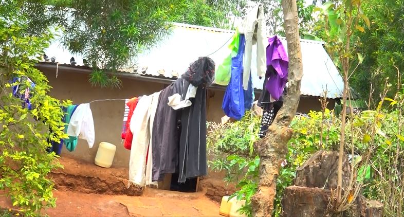 A section of clothes that Lavender Otieno washed before the electrocution incident at her home on April 7, 2024. Photo: TV47
