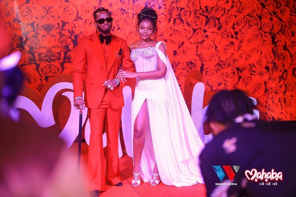 Tanzanian Powerhouse Diamond Platnumz and Zuchu during the release of her song 'Mahaba Ndi Ndi' at Milimani City, Dar es Salaam, Tanzania. Photo: Wasafi Media