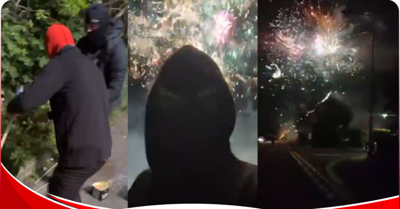 Arsenal fans set off fireworks at a hotel to disrupt Man City’s preparation ahead of their EPL match with Tottenham