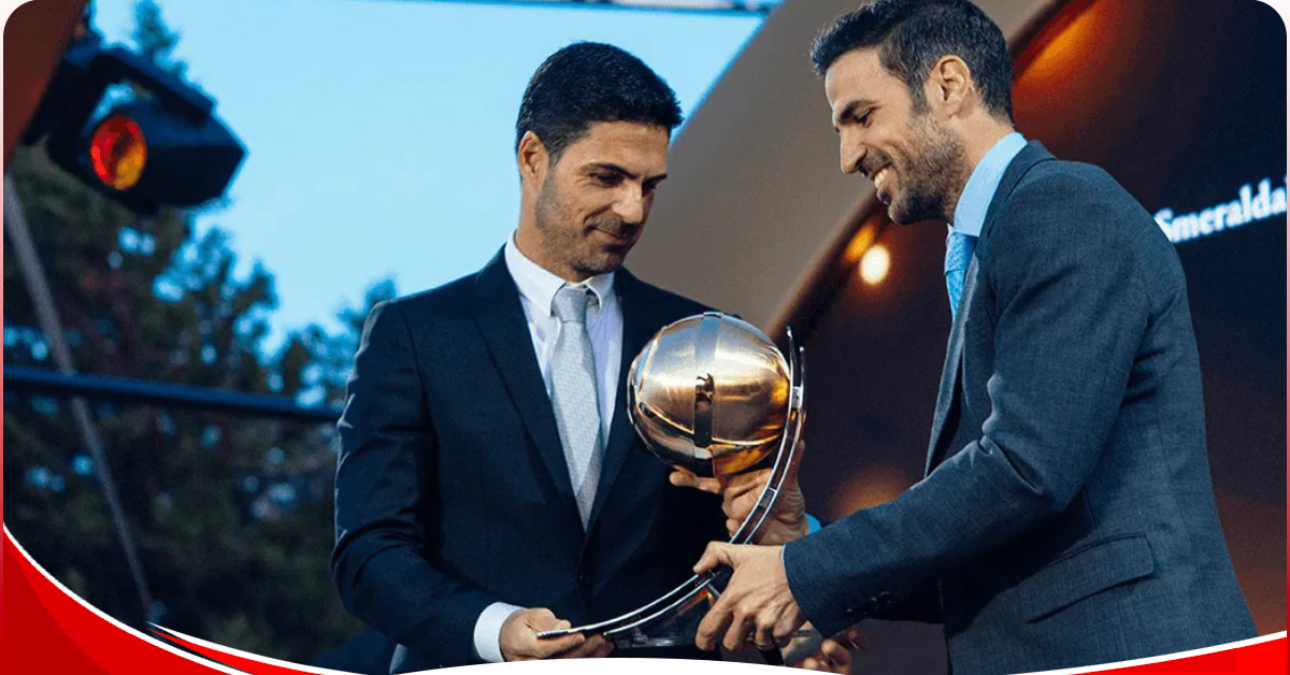 Mikel Arteta beats Pep Guardiola to win best coach award