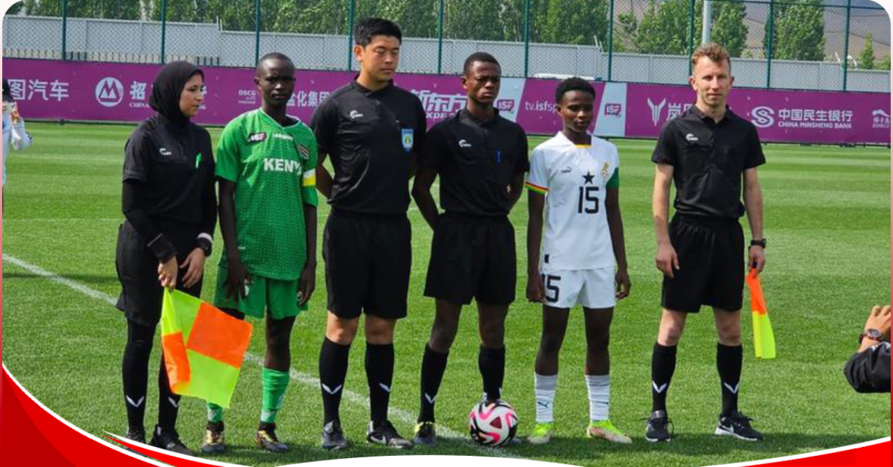 Kenya U-18 girls advance to the quarter finals of the Schools Football World Cup