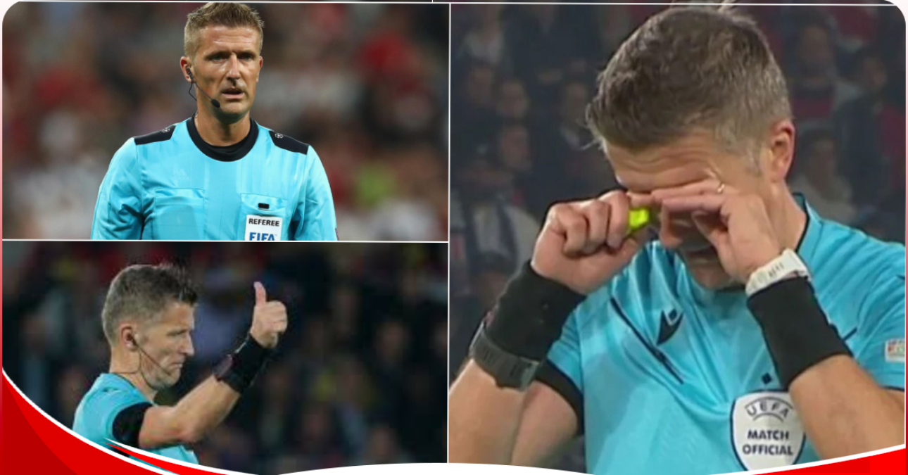 Referee Daniele Orsato emotional after officiating his final champions League match