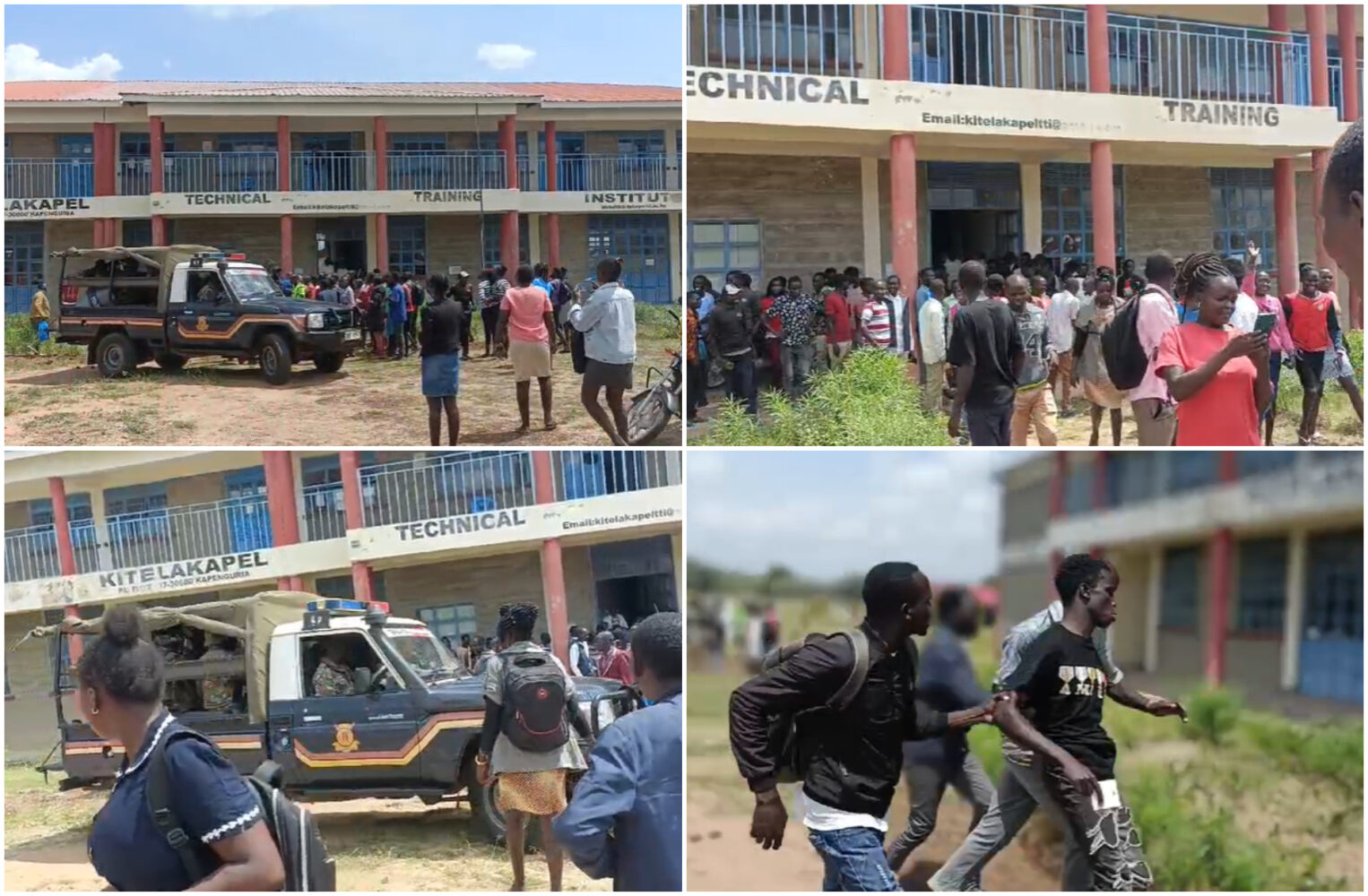 Who sent the armed men who stormed Kitalakapel Technical Training Institute?