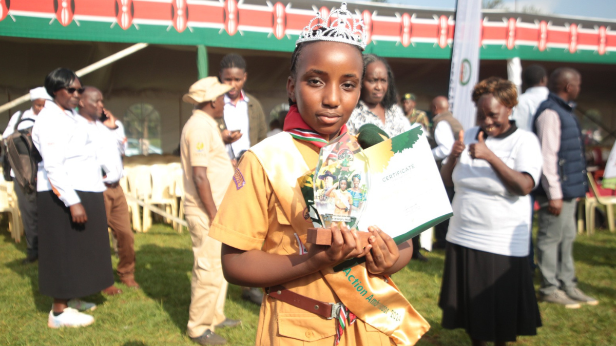 10-year-old Kenyan girl crowned to spearhead scouts’ climate action agenda