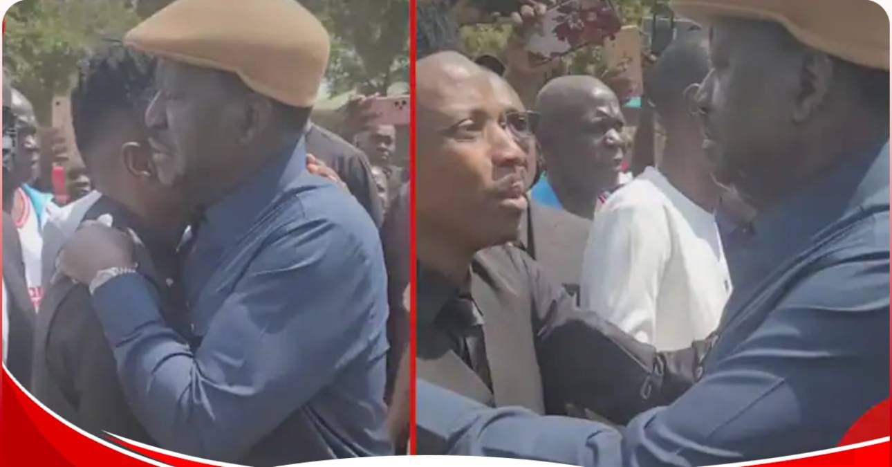 Raila Odinga present at Fred Omondi’s Burial