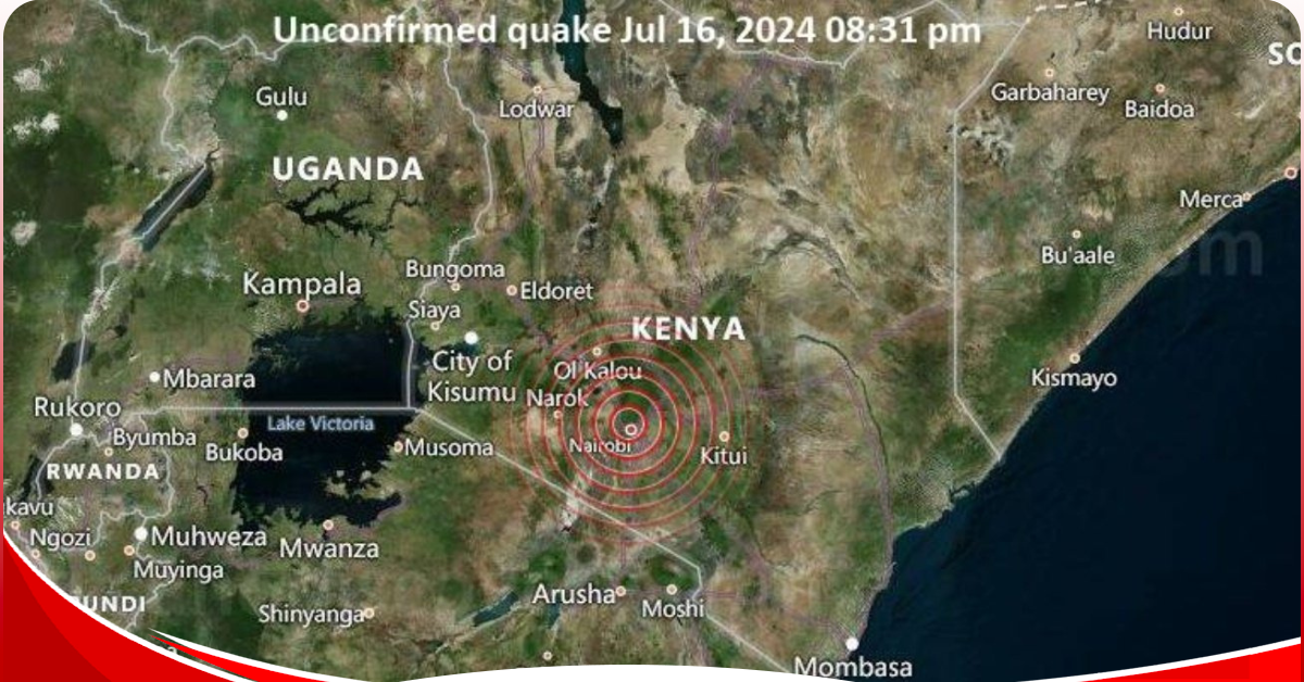 Earthquake; Kenya experiences earth tremors