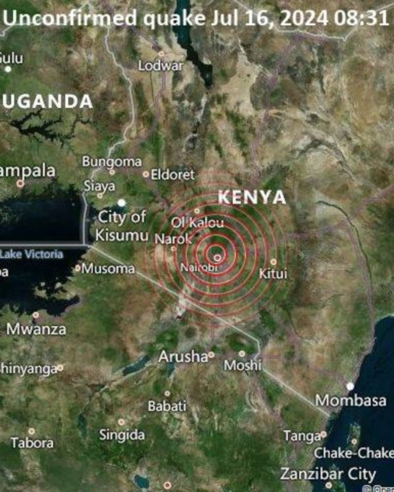 Biggest earthquake in kenya