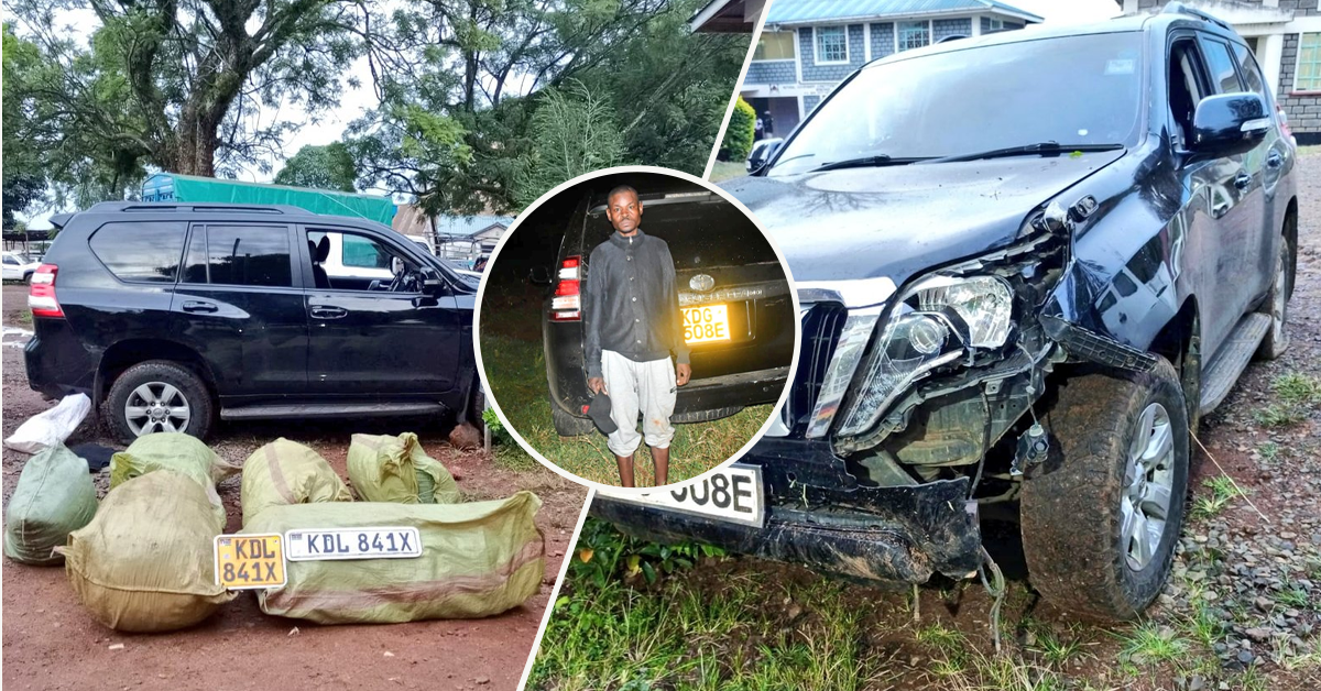 Man arrested with six sacks of bhang stashed in a Toyota Land Cruiser TX