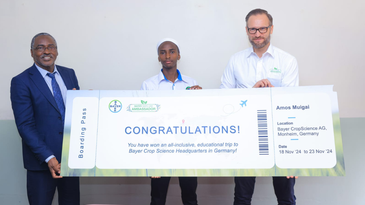 JKUAT student wins Bayer East Africa’s Safe Use Ambassador Award in Kenya