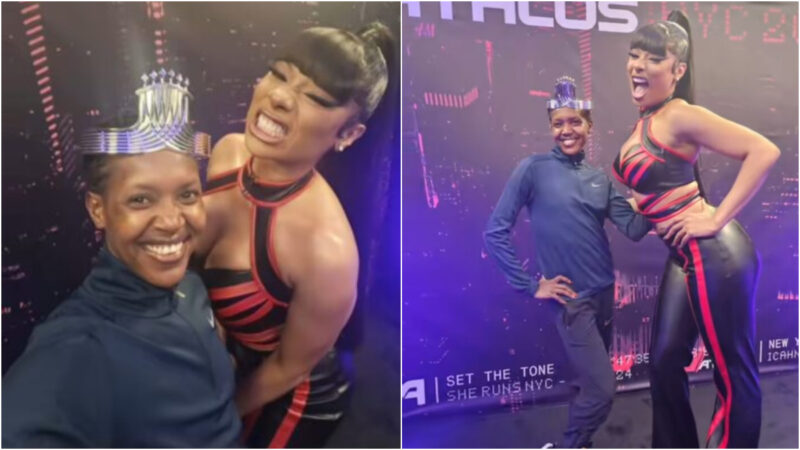 Faith K Rapper Faith Kipyegon crowns her season by rubbing shoulders with rapper Megan ...