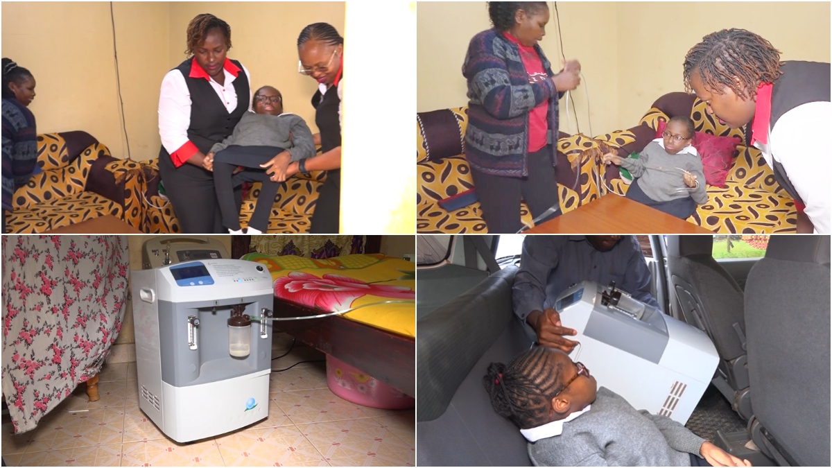 Brave KCSE girl from Juja who sits exams with oxygen cylinder in tow