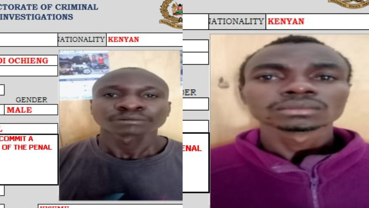 Three notorious armed robbers arrested along Kisumu-Nairobi highway