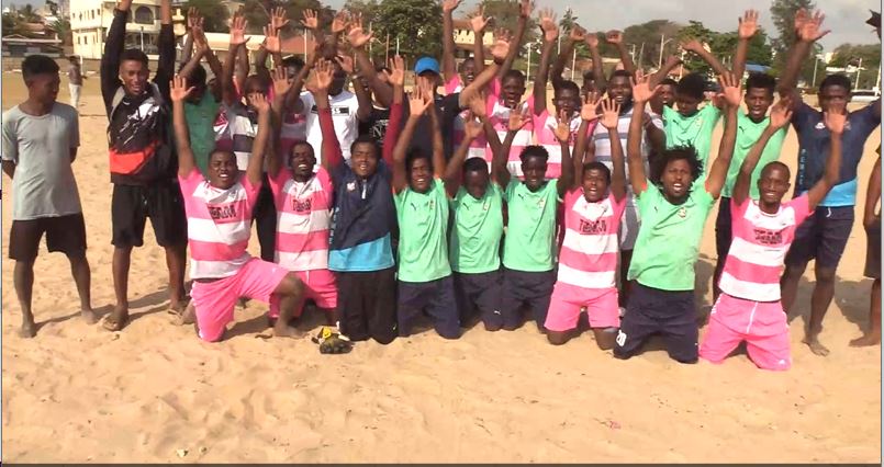 Malindi beach soccer team in Uganda for friendly matches