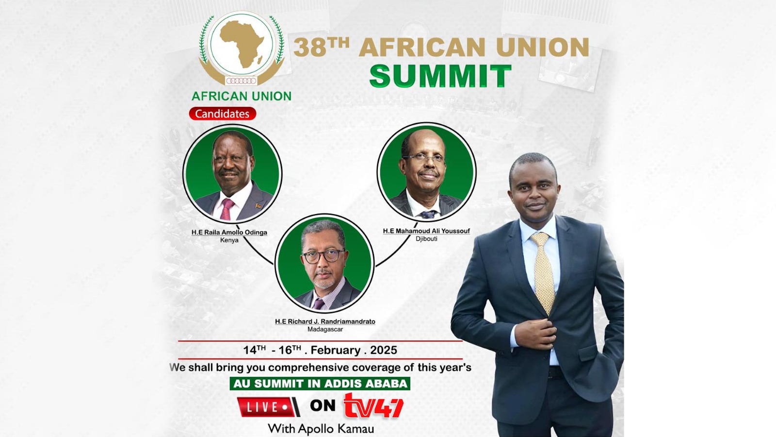 WATCH LIVE: AUC Chairperson Elections in Addis Ababa, Ethiopia