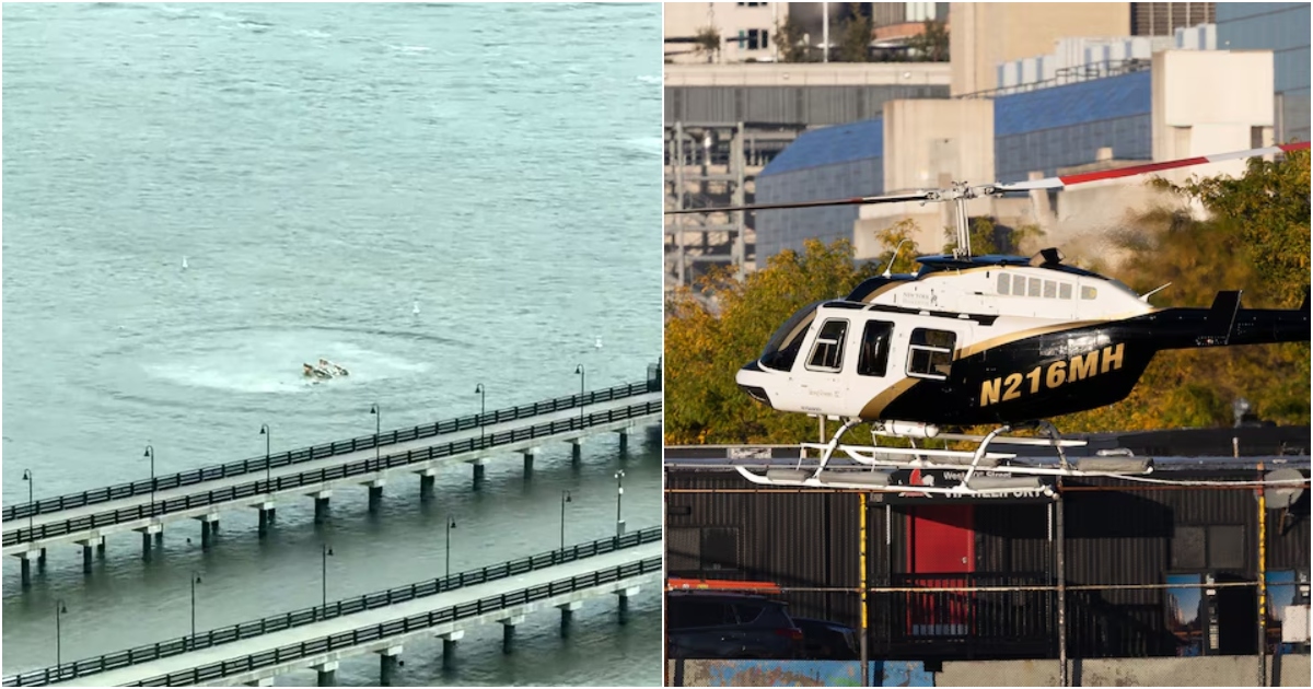 Helicopter plunges into Hudson River, killing 3 young children and their parents: “It fell out of the sky”