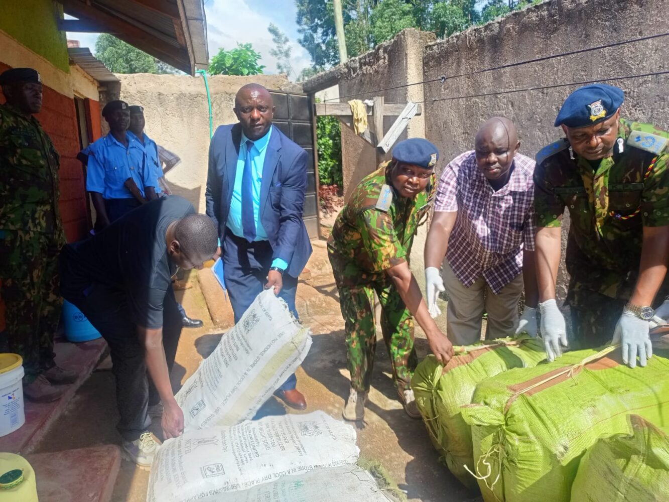 Three arrested, 710kg of bhang seized in rental house during NACADA operation in Kisii; notorious drug lord on the run