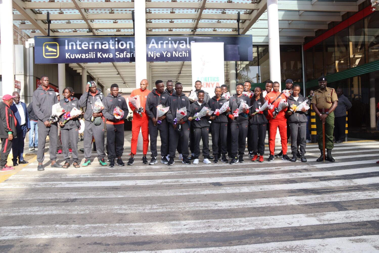 Team Kenya jet back after historic sprint success at World Athletics Relays 2025