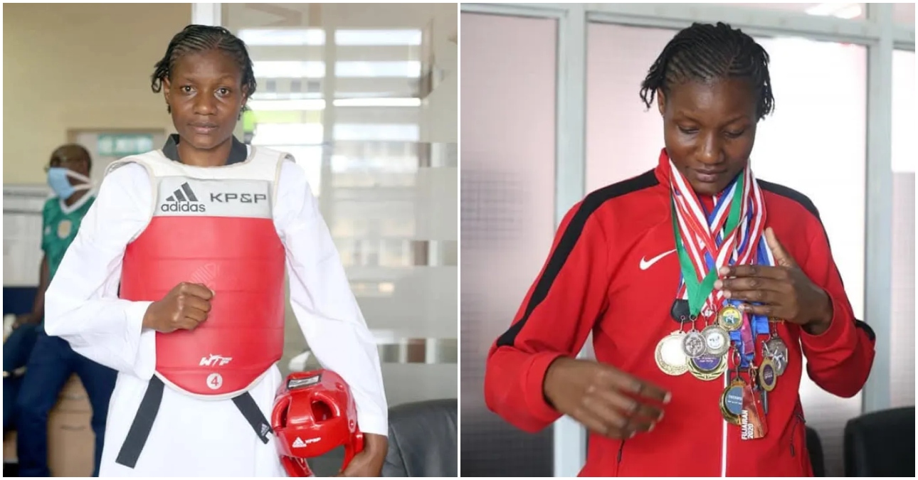 Faith Ogallo wins Gold at African Open Series Zone 5 Taekwondo Championship