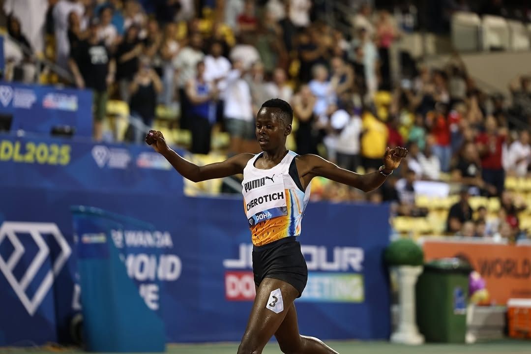 Faith Cherotich claims steeplechase victory in Doha Diamond League with world-leading time