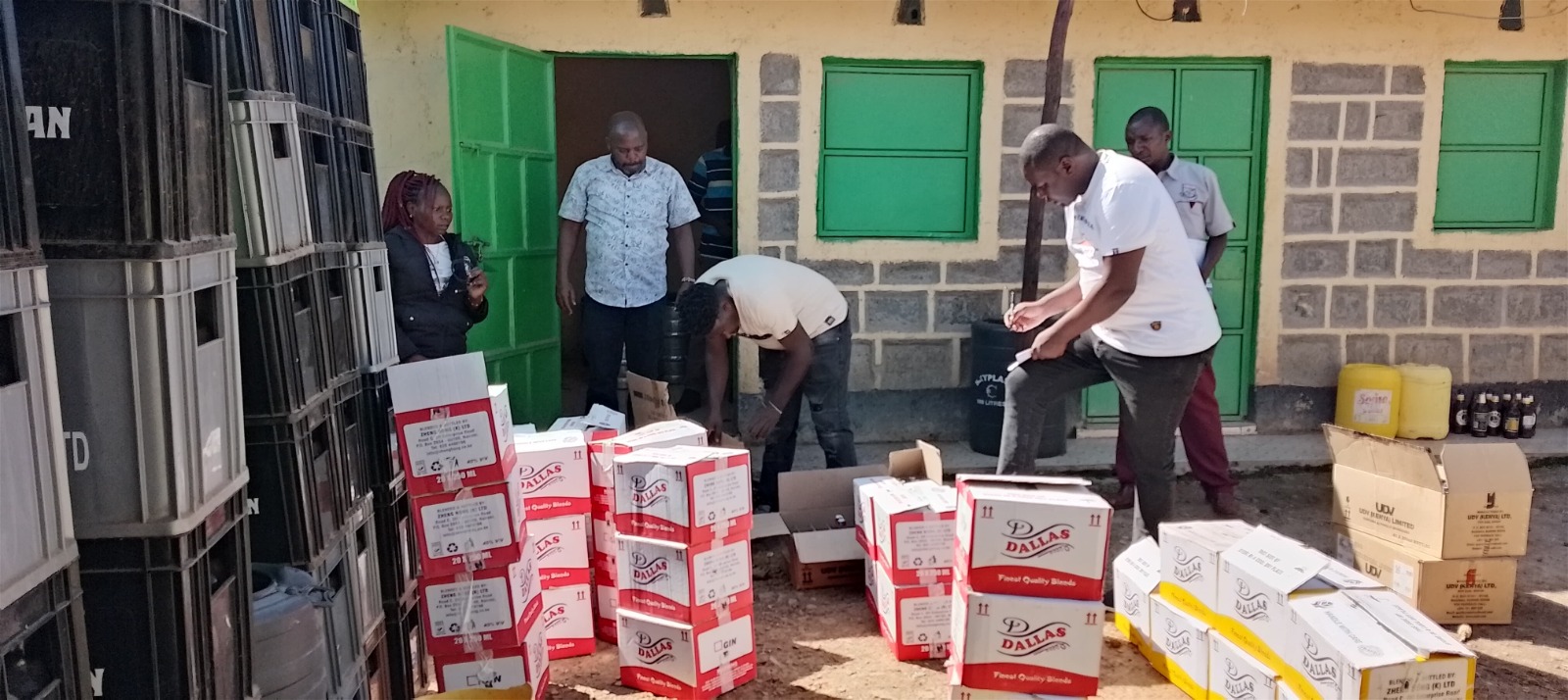 Woman arrested as NACADA officers seize over 1,700 bottles of suspected counterfeit alcohol at a Nyandarua bar